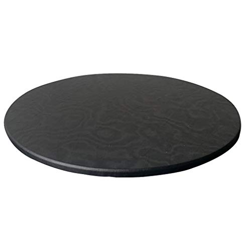 MERIGLARE Mantel Impermeable Antideslizante Redondo Redondo Mantel 120cm - Negro, 120cm máximo