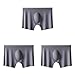 Produktbild 3pcs sommer männereis seiden nahtlosen unterwäsche sexy boxer shorts männlich ultradeinhaltig atmungsaktuelle hinten sortiersunterhosen (Color : 10, Size : L 50-60KG)