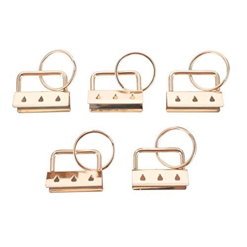 LIOOBO Diy Handbag Making Buckles 5pcs Metal Buckle Bag Strap Ends Clips Jewelry Cord Ends Clip Clamps