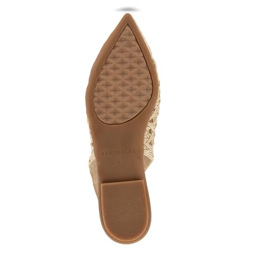 Aerosoles Women's Diego Ballet Flat, Natural Embroidered Raffia, 84