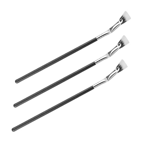 Beavorty Mascara Brush Set 3pcs Fan Brushes for Lashes Mascara Separator Tool Eyelash Tools Soft Comfortable Bristles