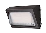 WareLight LED Wall Pack Outdoor Light with Photocell Sensor, Selectable CCT & Wattage, 17,400 Lumen Max, Dusk to Dawn Exterior Security Lighting