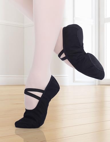 Canvas Ballet Shoes for Girls Ballet Flats for Toddler/Little Kid/Big Kid/Adult2