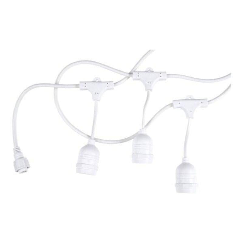 Silumen Guirlande Guinguette Blanche 6M pour 10 ampoules E27 (non fournies)