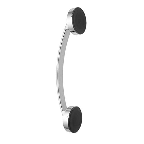 Fkxsxaz Silvery Bathroom Grab Bars Vacuum Sucker Suction Cup Handrail Safety Helping Handle Kids Elder Grab Bar Anti Slip For Glass Door Bathroo (Color : )