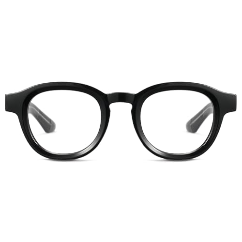 Image of Cyxus Blue Light Glasses Fashion Round Computer Blue Ray Blocking Glasses Tr90 Frame Anti Glare Strain For Men Women 8553