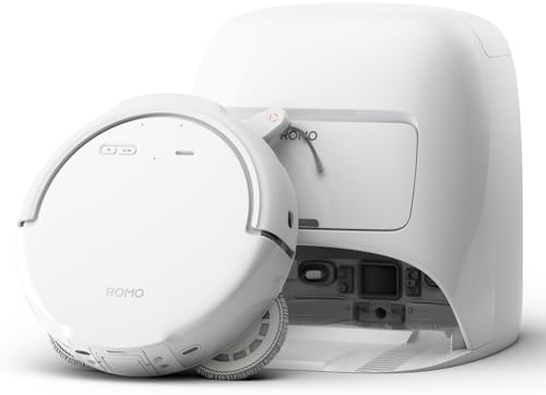 DJI Romo S Robot Süpürge, Paspas Fonksiyonu, 25.000 Pa Emme Gücü, Drone Seviyesinde Engel Algılama, Dolaşmayı Önleyici Fırça, Kendi Temizleyen Şarj İstasyonu, 200 Gün Bakım Gerektirmeyen Kullanım — Amazon ürün görseli