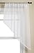 Stylemaster Elegance 56 by 38-Inch Sheer Voile Swag Pair, White