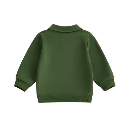 Toddler Boys Santa Sweatshirts Fall Winter Long Sleeve Lapel Button Pullover Tops Kid Infant Baby Christmas Clothes4