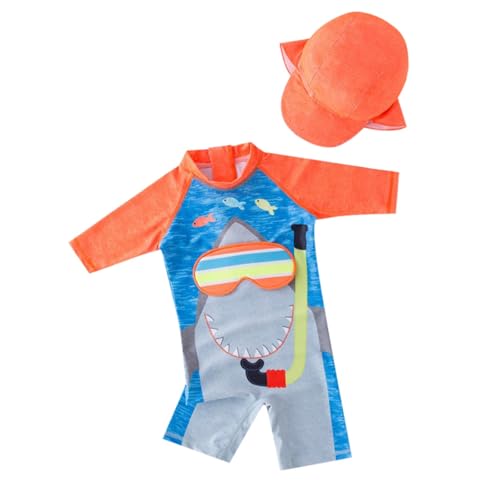Ensemble piscine bébé garçon short et manches longues pour plage et vacances