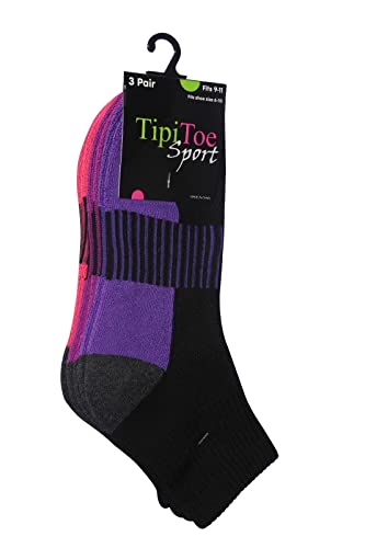 Tipi Toe Women's 12-Pairs Running & Athletic Sports Performance Ankle/Quarter Socks For Women (Wq17) #TOP5