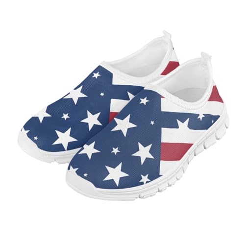 Kids Slip On Shoes Boys Girls Soft Loafers Lightweight Non Slip Walking Shoes Casual Sneakers for Outdoors White Sole Size 11-15