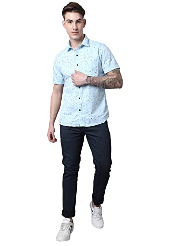 Image of Majestic Man Slim Fit Casual Trousers for Men (36, Dark Blue)