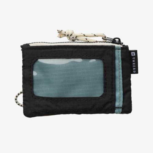Image of Thread Wallets Pouch Wallet - Compact Zip Wallet with Clear ID Window, Coin & Card Pockets, and Key Stash - Lightweight Rip-Stop Travel Wallet for Men & Women (Ranger)