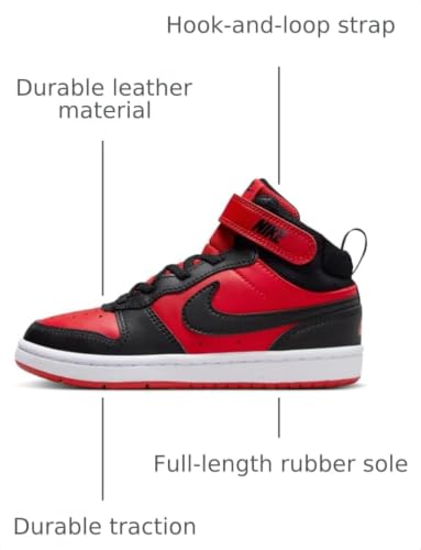 Image of Nike Unisex Kids' Court Borough Mid 2 Shoes - Boys Girls Toddlers & Baby Sneakers