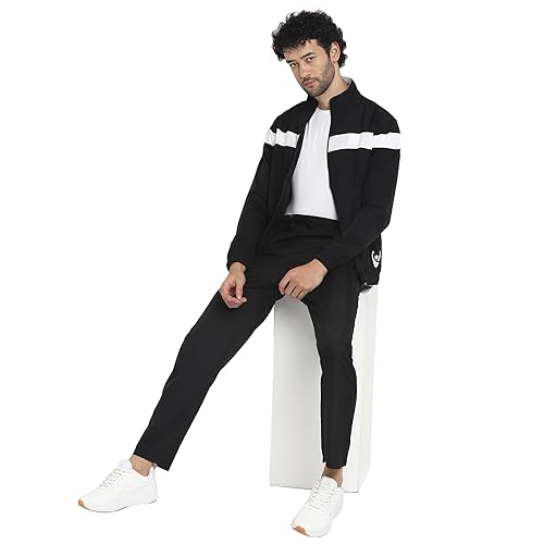 Image of YUUKI MEN MENS NSP CNS TS 1 Track Suit, BLACK /WHITE, L