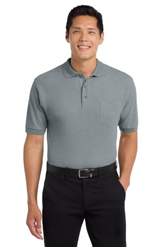 Port Authority Silk Touch Polo Shirt Cool Grey