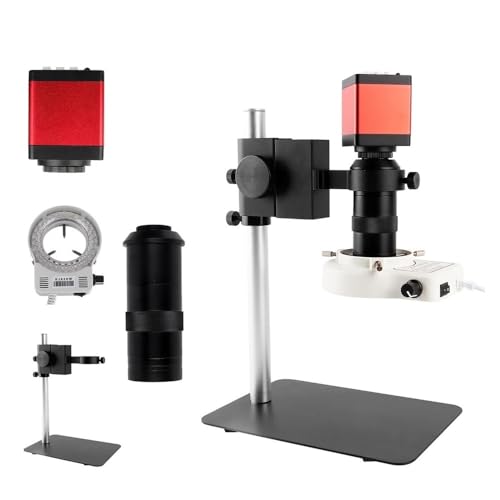Microscope Cantilever Microscope for Electronics 13MP Microscope Camera 150X 130X C-Mount Lens(130X-13MP)