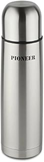 Pioneer Flasks SVB350 Pioneer Insulated Vacuum 350ml Travel Flask, 18/10 Stainless Steel  Keeps Drinks Hot for 8 Hours, Black, 0.35L
