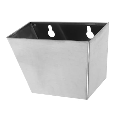 Homoyoyo Recogedor De Tapones De Botella De Acero Inoxidable, Cubo Compacto Para Almacenamiento, Resistente Intemperie, Con Orificios De Drenaje, Adecuado Para Jardín, Terraza y Eventos Sociales
