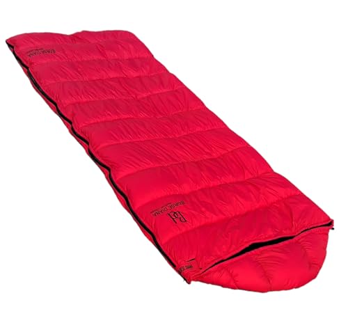 BORSE DIANA Sleeping Bag (0°C to 10°C) for Camping, Trekking, Hiking and Outdoor Activities.(L Type) (RED)