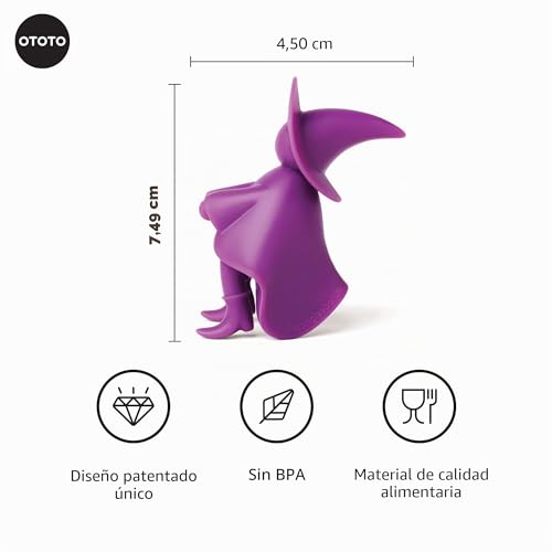 Miniatura 2 de Ototo Agatha Apoya Cucharas Cocina - Divertidos Regalos Para Cocineros - Reposa Cucharas Y Espátulas Para Cocina Y Encimera - Aparato Cocina Resistente Al Calor, Libre De Bpa