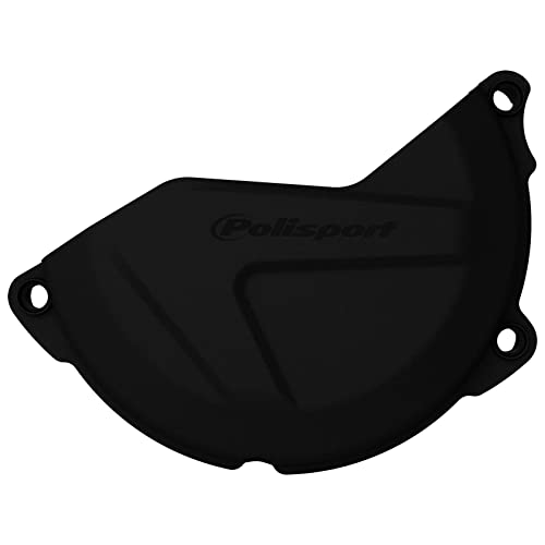 Protecteur de carter d'embrayage contre les fissures de moteur Kawasaki Polisport noir