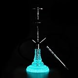 design shisha lounge LIEFERUMFANG: V2A Edelstahl Kaminaufsatz Tonkopf fünf Loch, Edelstahlkohleteller Kopfschliffadapter 18/8 Molasse Fänger 18/8 Borosilikatglas mehrteilig  Rauchsäule, Schlauchadapter 18/8, Glaskugeln (Ventilkugeln), mehrteiliges Tauchrohr V2A kürzbar & verlängerbar, Diffusor abschraubar, Silikonschlauch Schwarz matt Mundstück - THE HOOKAH, EHRENZANGE BOWL CUTTING Kristallglas mundgeblasen und mehr