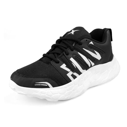 Image of Kraasa Men's Lace Up Running Shoes Comfortable Ultra Light Breathable Non Slip Walking Shoes Casual Fashion Sneakers