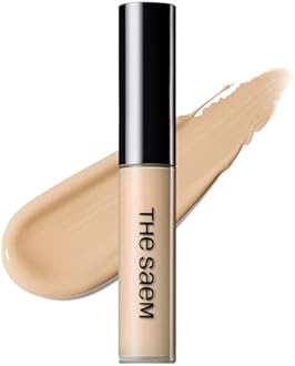 THESAEM Cover Perfection Tip Concealer 0.2 fl.oz. - 2.0 Rich Beige Warm Beige for Deep Skin Tone 23 - High Coverage Long Lasting Concealer - Korean Makeup for Dark Circles & Blemishes