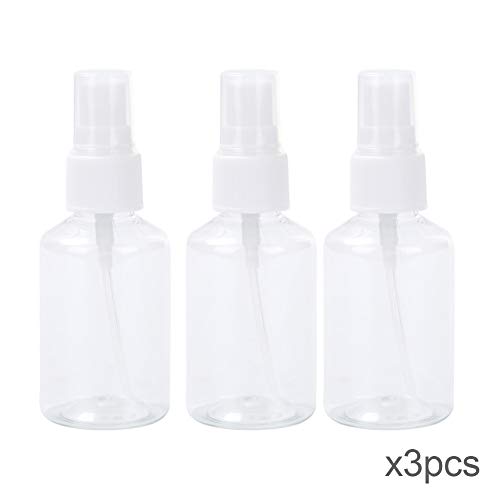 APadon Transparent Small Spray Bottle 50/80 / 100ML, 3 Pcs/Set Spray Bottle Split Bottle Portable Travel Spray Bottle Empty Spray Bottle Transparent Plastic Fine Mist Cosmetic Spray Bottle (100ML)