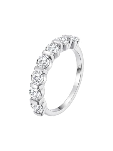 Dorunmo Personalized Couple Rings Set with Moissanite/CZ anillos de boda set para hombre y mujer 925 Sterling Silver Engagement Wedding Rings for Him and Her3