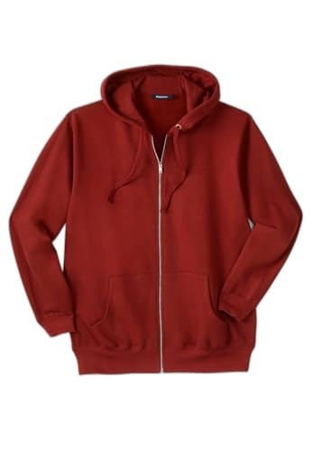Image of KingSize Men's Big & Tall Fleece Zip-front Hoodie Jacket