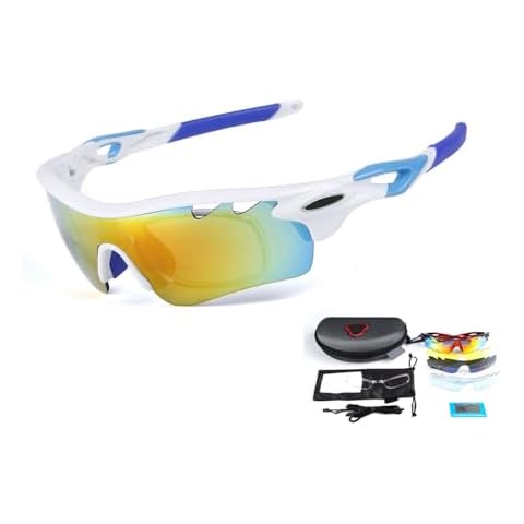 Cycling Sunglasses with Five Interchangeable Lenses Cover