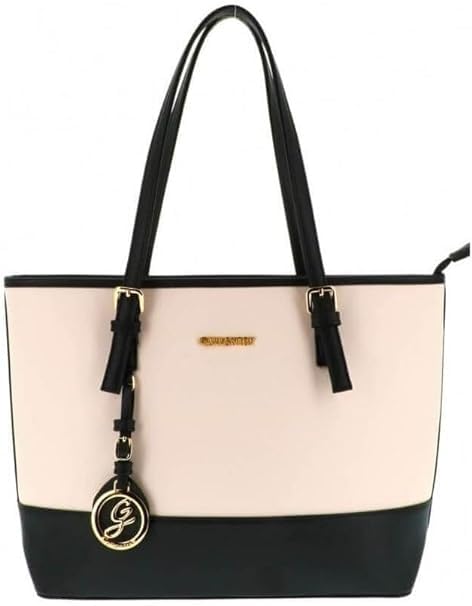 Gallantry | Sac à Main Femme Bicolore Grande Capacité XL Beige Noir