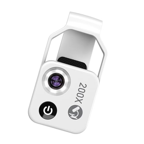 Microscope Numérique pour Téléphone 200X avec Lampe LED et Clip Universel - 5