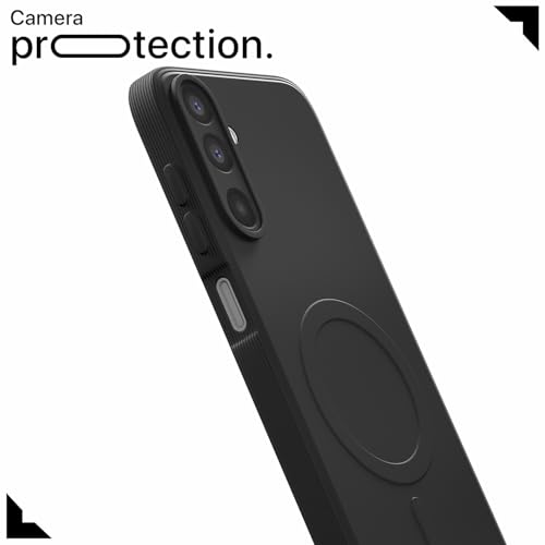 Image of Pikkme Back Cover for Samsung Galaxy M17 5G / A17 5G / F17 5G Soft Matte Silicone Mag-Safe Design (Mag-Safe Not Support) Camera Protection | Slim Fit Bumper Cover (Black)