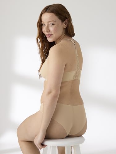 Image of True & Co Women's True Body Triangle Lace Racerback Bra