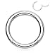 Forbidden Body Jewelry 14G 10mm Surgical Steel Hinged Easy Use Hassle Free Seamless Hoop Body Piercing Ring