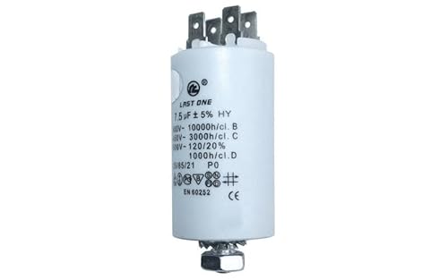 CONDENSATEUR PERMANENT 7.5 MF 450 V POUR SECHE LINGE - 9010306 Cover