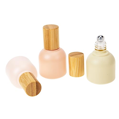 Baluue 3piezas Botella De Vidrio Con Bola De Para Perfume...