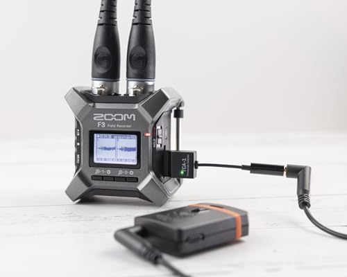 Image of Zoom F3 2-Channel 32-Bit Float Field Recorder Bundle with Zoom TCA-1 Timecode Adapter for Audio-Video Sync (F3 + TCA-1 Timecode Adapter)