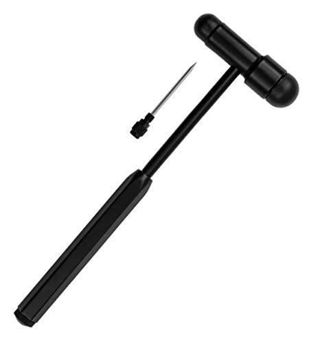 Martelo Neurologico Buck Reflexos Com Pincel E Agulha (Preto)
