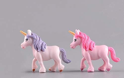 BHOOLU&GOOLU Unicorn Figurine Miniatures for Ornamental Decor (Small, Multicolour)