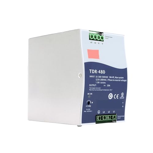 Alimentation à découpage TDR-480 triphasée évite les baisses de tension 24V