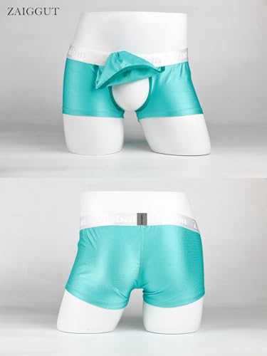 Mens Open Fly Underwear Breathable Ice Silk Boxer Briefs M L XL XXL 3XL2