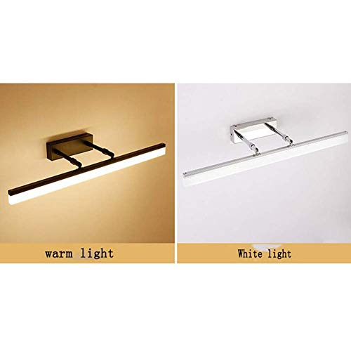 Espejo de baño LED con luz frontal regulable y aplique de pared ultrabrillante 7