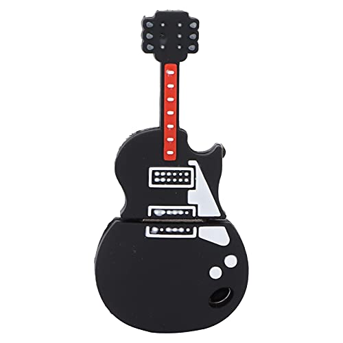 Yanmis Pamięć Flash USB, Przenośna pamięć USB Gitara Basowa Śliczna Do Przesyłania Danych Dostępne Cztery Opcje Przechowywania Do 128 GB Akcesoria Do Prezentów Czarny (32GB)