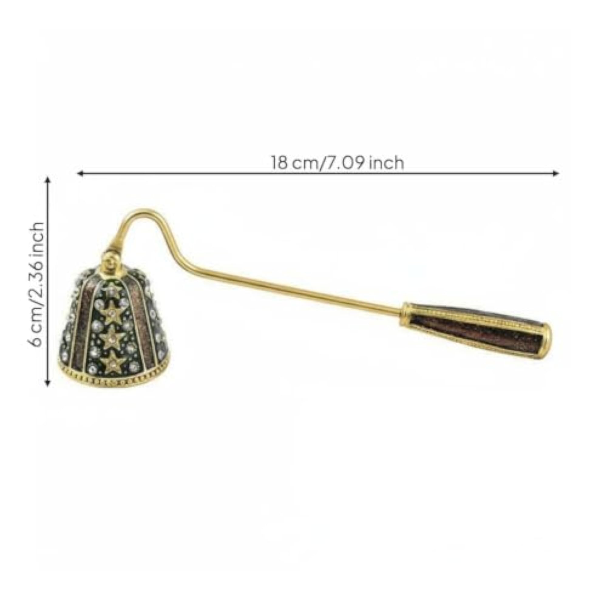 Mediterranean Design Jeweled Candle Snuffer, Ornate Tool