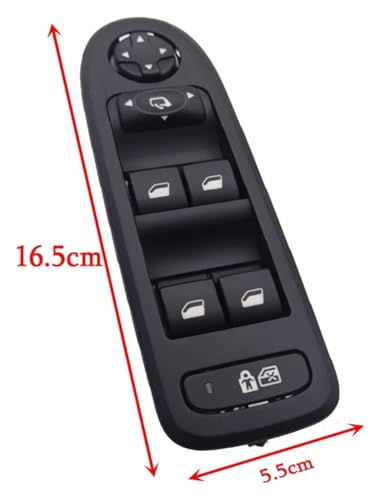 Interrupteur commande vitre de qualité supérieure pour console centrale Peugeot 508 2010-2013 - 6